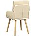Sedie da pranzo 2 pcs Tessuto Crema 60 x 56 x 96 cm - Foto miniatura 5