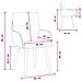 Sedie da pranzo 2 pcs Tessuto Crema 60 x 56 x 96 cm - Foto miniatura 8