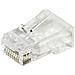 Confezione 100 Connettori 8 Poli Cat 6 Utp Non Schermato Rj45 Con Fori Per Agevolare Inserimento Cavi - Foto miniatura 1