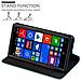 Custodia Compatibile Con Nokia Lumia 830 In Turchese Petrolio - Coperchio Protettiva Con Chiusura Magnetica, Funzione Stand E Tasca Per Le Carte - Foto miniatura 3