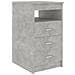 Cassettiera Grigio Cemento 40x50x76 cm in Legno Multistrato - Foto miniatura 2