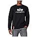 Alpha Industries Basic Sweater Maglione, Nero (nero 03), M Uomo - Foto miniatura 1