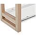 Libreria A 4 Scaffalature Bianco E Legno Chiaro Jenks - Foto miniatura 2