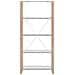 Libreria A 4 Scaffalature Bianco E Legno Chiaro Jenks - Foto miniatura 11