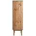 Scarpiera Con 3 Cassetti Marrone E Grigio Legno Massello Pino - Foto miniatura 2