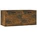 Armadietto A Muro Rovere Fumo 80x35x36,5cm In Legno Multistrato - Foto miniatura 2