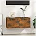 Armadietto A Muro Rovere Fumo 80x35x36,5cm In Legno Multistrato - Foto miniatura 1
