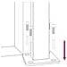 Cancello Giardino Antracite 105x130 Cm Acciaio Design Quadrato - Foto miniatura 8