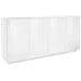 Credenza Virgilio, Madia Da Cucina A 4 Ante, Buffet Da Soggiorno, 100% Made In Italy, Cm 180x41h86, Bianco Lucido - Foto miniatura 2