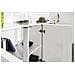 Credenza Virgilio, Madia Da Cucina A 4 Ante, Buffet Da Soggiorno, 100% Made In Italy, Cm 180x41h86, Bianco Lucido - Foto miniatura 4