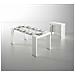 Tavolo Allungabile Glicine, Tavolo Da Pranzo Estensibile, Consolle Multiuso Con Allunghe, 100% Made In Italy, 186x80h76 Cm, Bianco - Foto miniatura 2