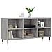 Mobile Tv Grigio Sonoma 103,5x30x50 Cm In Legno Multistrato - Foto miniatura 3