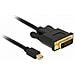 83987 Cavo E Adattatore Video 0,5 M Mini Displayport Dvi-d Nero - Foto miniatura 1