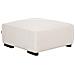 Ottomana Velluto A Coste Bianco Sporco 80 X 80 Cm Lungo - Foto miniatura 2