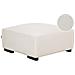 Ottomana Velluto A Coste Bianco Sporco 80 X 80 Cm Lungo - Foto miniatura 3