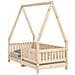 Giroletto per Bambini 70x140 cm in Legno Massello di Pino - Foto miniatura 2