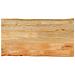 Piano Tavolo 110x60x2,5 Cm Bordi Vivi In Legno Massello Mango - Foto miniatura 1