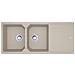 Lavello UBG 621 con 2 Vasche Gocciolatoio Reversibile Dimensioni 1160 x 500 mm Finitura Sahara - Foto miniatura 1