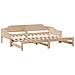 Divano Letto con Letto Estraibile 90x190 cm Legno Massello Pino - Foto miniatura 6