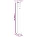 Lampade Terra per Esterni con Sensori 3pz Nere 110cm Alluminio - Foto miniatura 5