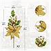 Set Di Fiori Decorativi Oro Per Un Tocco Di Eleganza - 2 Pezzi 28 X 50 Cm - Foto miniatura 4