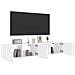 Mobili TV a Parete con Luci LED 2pz Bianchi 80x35x31 cm - Foto miniatura 5