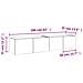 Mobili TV a Parete con Luci LED 2pz Bianchi 80x35x31 cm - Foto miniatura 8