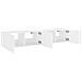 Mobili TV a Parete con Luci LED 2pz Bianchi 80x35x31 cm - Foto miniatura 9