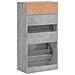 Lusso Casadino -  Scarpiera Grigio Cemento 60x34x116 Cm In Legno Multistrato - Foto miniatura 6