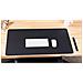 Tappetino Per Mouse 70x35 Cm In Pu, Ideale Per Ufficio E Studio, Con Design A Fascia Per Una Facile Conservazione Black C - Foto miniatura 1