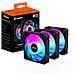 AORUS EZ CHAIN FAN 120 (3-Pack) Scheda madre Ventilatore 12 cm Nero 3 pz - Foto miniatura 4
