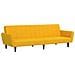 Divano Letto a 2 Posti Giallo in Velluto - Foto miniatura 1