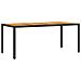Set da Pranzo da Giardino 7 Pezzi con Cuscini Nero Poly Rattan - Foto miniatura 5