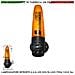 Faro Lampeggiante Arancione 6+6 Led Luce Fissa O Intermittente Montaggio A Palo O Parete Monitore Su Automatismi Peric - Foto miniatura 1
