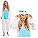 Pigiama Da Donna Tuta Kigurumi Onesie Coniglio Blu 155-165 Cm M - Foto miniatura 1
