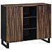 Sideboard 90x33,5x75 cm in legno massello di noce - Foto miniatura 1