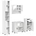 Set di mobili per il bagno 4 pcs Bianco lucido 61 x 35 x 64 cm - Foto miniatura 1