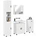 Set di mobili per il bagno 4 pcs Bianco lucido 61 x 35 x 64 cm - Foto miniatura 3