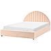 Letto Contenitore Bouclé Chadenet 160 X 200 Cm Rosa Pesca - Foto miniatura 5