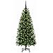 Albero di Natale artificiale con 150 LED Verde 120 cm PE e PVC - Foto miniatura 3