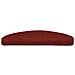 Tappetini per scale autoadesivi 20 pz 65x21x4 cm Bordeaux Rosso Semicircolari Grandi - Foto miniatura 3
