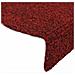 Tappetini per scale autoadesivi 20 pz 65x21x4 cm Bordeaux Rosso Semicircolari Grandi - Foto miniatura 6