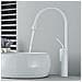 Rubinetto per lavabo da bagno, Blackswan, tipo M231, modello bianco, misura 46 cm - Foto miniatura 3