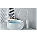 Rubinetto per lavabo da bagno, Blackswan, tipo M231, modello bianco, misura 46 cm - Foto miniatura 4