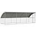 Cuccia per cani 3 pcs Argento 6 x 2 x 2 m Acciaio zincato - Foto miniatura 1