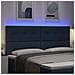 Testiera LED con luci a strisce a LED Blu 200 cm Poliestere - Foto miniatura 4