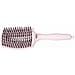 Spazzola Professionale Curva Con Setole Di Cinghiale E Nylon, Finger Combo Large Pastel Pink - Foto miniatura 3