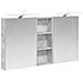 Set di Armadi da Bagno con lo scaffale 3 pcs 130 x 14,5 x 70 cm - Foto miniatura 1