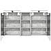Set di Armadi da Bagno con lo scaffale 3 pcs 130 x 14,5 x 70 cm - Foto miniatura 7