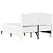 Struttura del letto con testiera Bianco 140 x 200 cm Similpelle - Foto miniatura 8